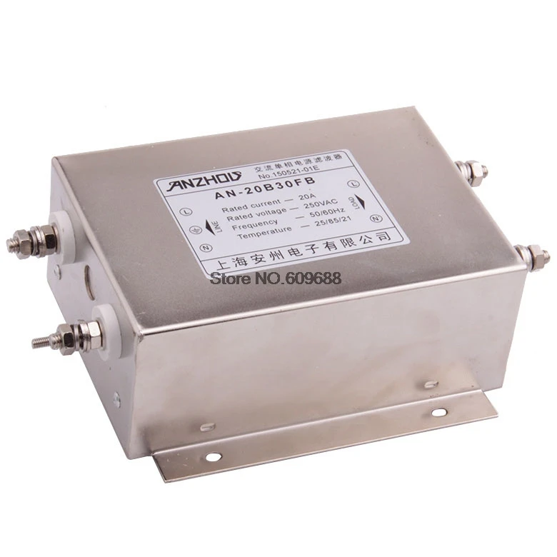 

AN-20B30FB High-Performance EMI Power Filter 20A Three-Section Filter 20A Servo Special Filter