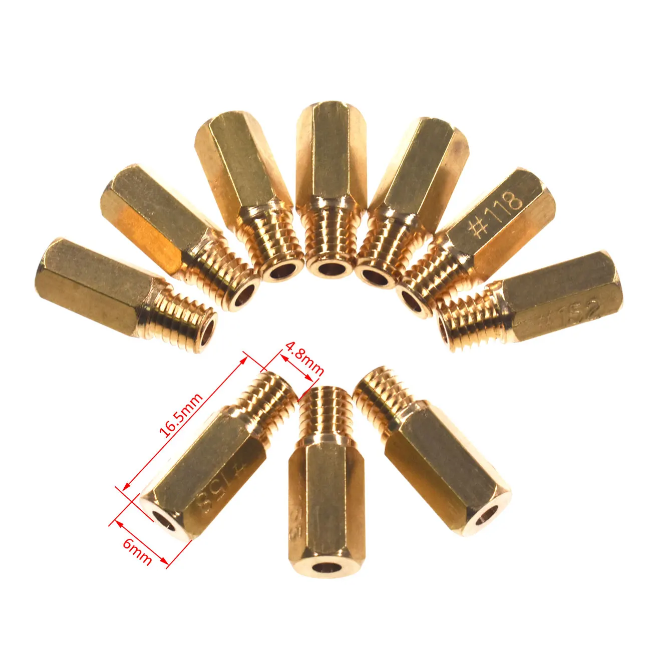 Thread Motorcycle Main Jet Kit for Carb Carburetor Sizes Available (100#-140#)