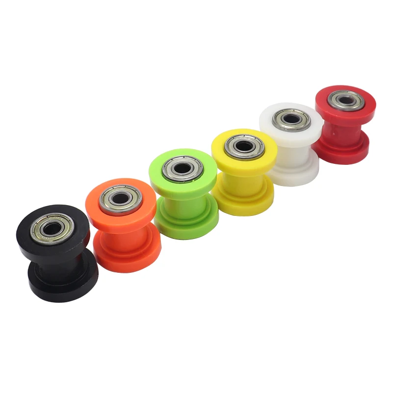 8mm/10mm Bearings Drive Chain Pulley Roller Slider Tensioner Wheel Guide For Motorized Pit Bike Motorcycle MTB Road Bike Cycling