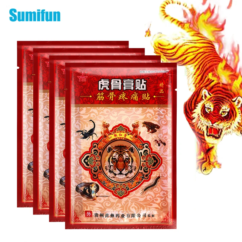 

32pcs Hot Tiger Plaster Herbal Pain Relief Patches For Back Arthritis Plaster Ointment Joint Aches Medical Stickers