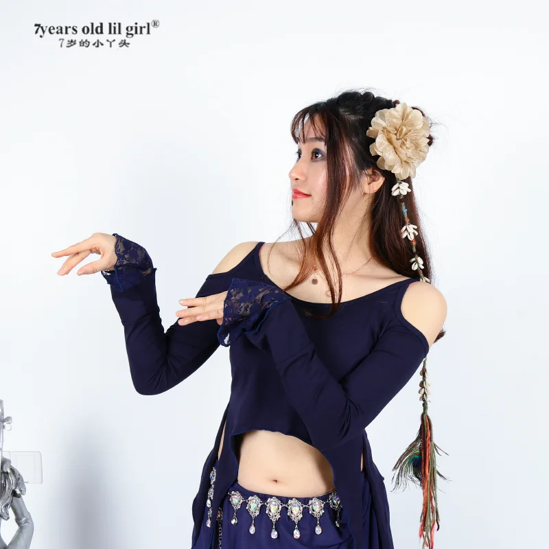Modal buikdans top gothic, yogakleding tribal festivalkleding BO02