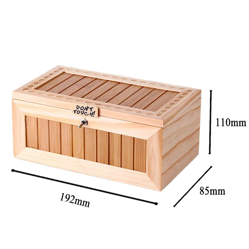 New Arrival Leave Me Alone Box Wooden Useless Box Don't Touch Useless Box Tiger Toy Gift with Sound