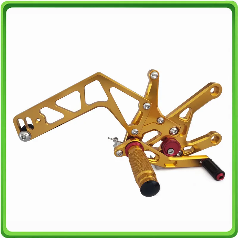 Adjustable Rearsets rear set sets footrest foot rest pegs pedal for Yamaha R1 15 YZF-R1 R1M R1S 2015 2016 2017 2018 2019 Gold