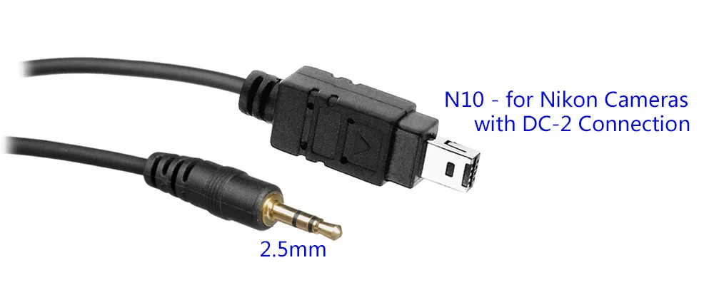 AODELAN 2.5mm Afstandsbediening Ontspanknop voor Camera 2.5mm Sub-Mini Verbindingen Voor Canon Nikon Sony Fujifilm Olympus Panasoni