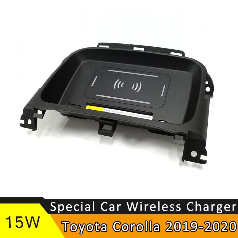 15W Auto qi caricatore senza fili per toyota corolla 2019 2020 del telefono mobile di ricarica veloce Pad Holder