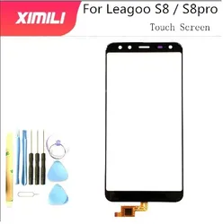 5.72 inch 100% tested For Leagoo S8 Touch Screen Mobile Phone Front Glass Touch Sreen Digitizer Panel With Free Tools