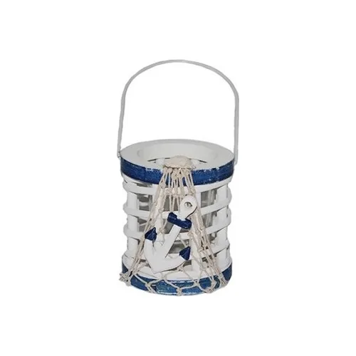 Alsepeteavm Marin Themed Basket Candle Holder