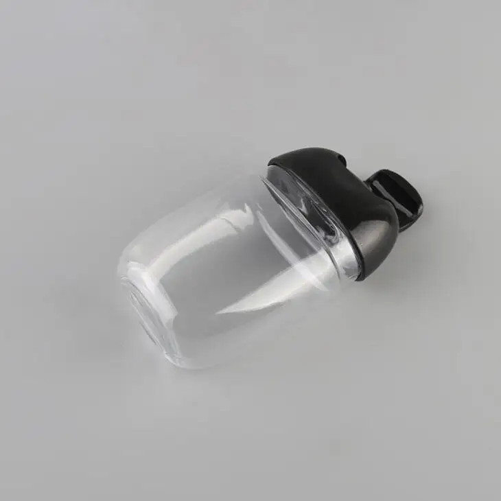 30 ml Hand sanitizer plastic bottle flip bottle petg small sample pack bottle Portable Clear Transparent Jars LX1880