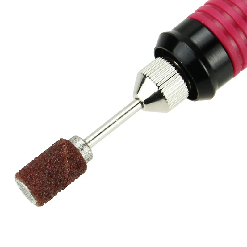 New Electric Manicure Drill Machine Nail Pen Shape Nail File Bits Nail Art Professional UV Gel Polish Remove Tools Red Color