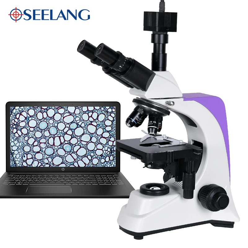 1000x 2500X Professional Biological Lab HD Microscope Trinocular Binocular digital camera lcd eyepiece electronic USB HDMI VGA