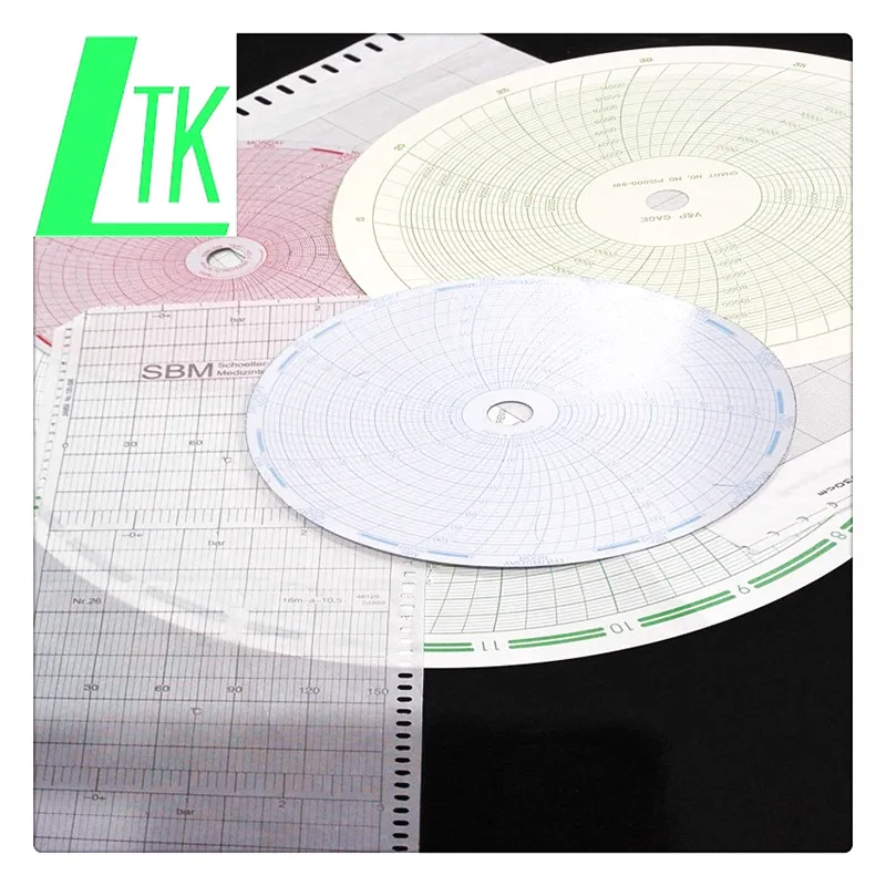 Chart paper W100-0-8 for COBEX 24 hour 8inches 203mm circular recording paper