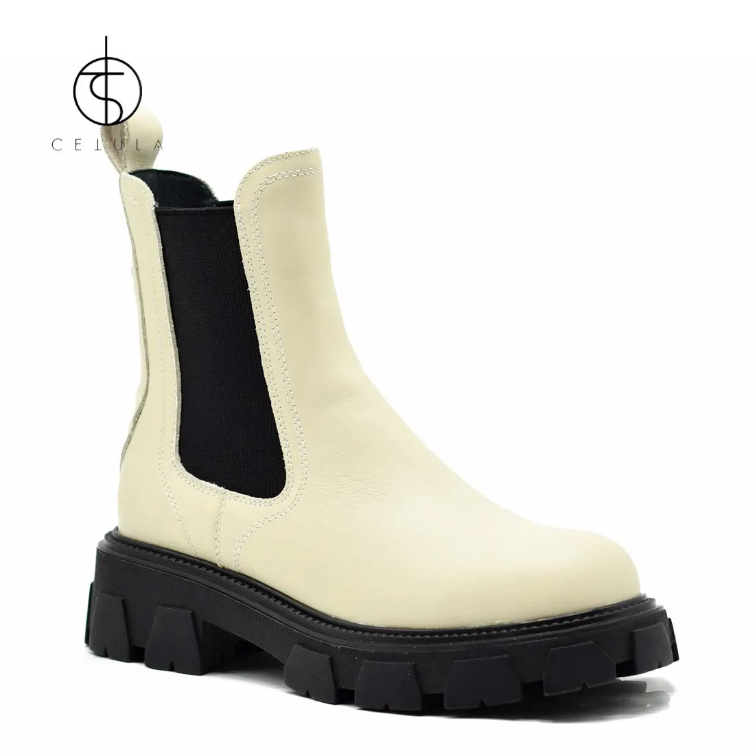 

Cetula 2022 New Design Women's Warmer Chelsea Boots 100% Genuine Leather.Handmade Ankle Shoes