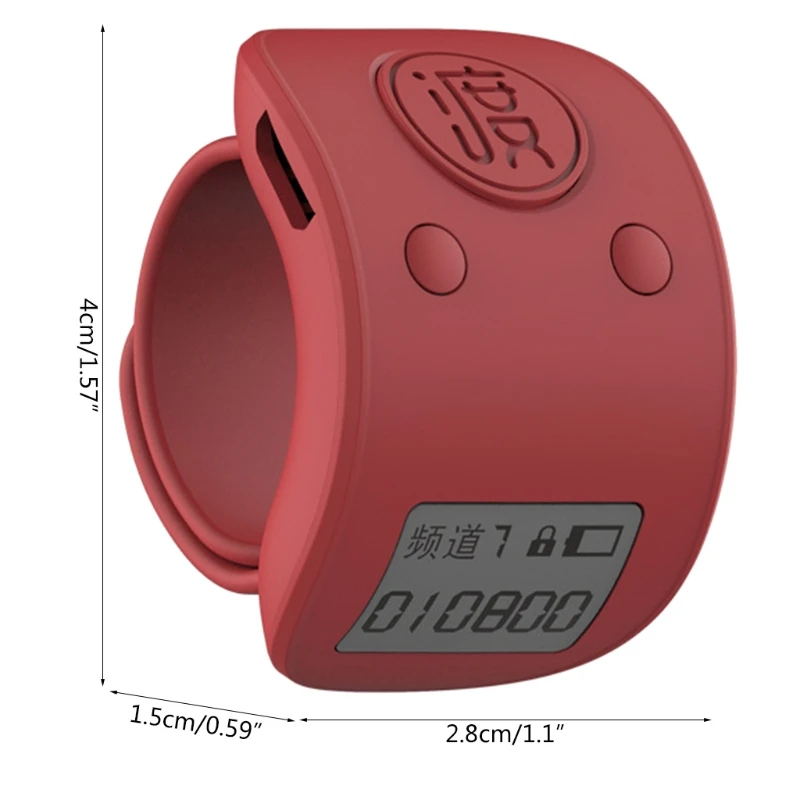 Mini Digital LCD Electronic Finger Ring Hand Tally Counter 9 Digit Prayer Rechargeable Counters Clicker