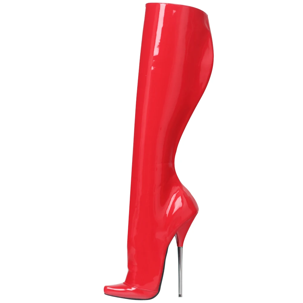 

Women's Boots Sexy Pointed Toe Party Boots Stiletto Heel SM Knee-High Boots US Size 6-14 No.230N-12