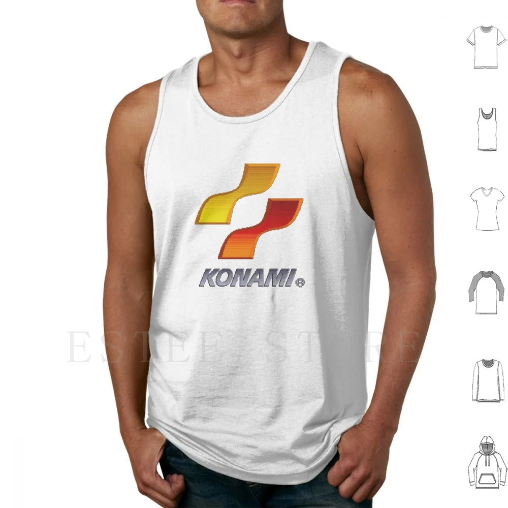 16 Bit Konami Tank Tops Vest Sleeveless Konami Castlevania 16 Bit Snes Nes Gameboy Metal Gear Solid Turtles In Time