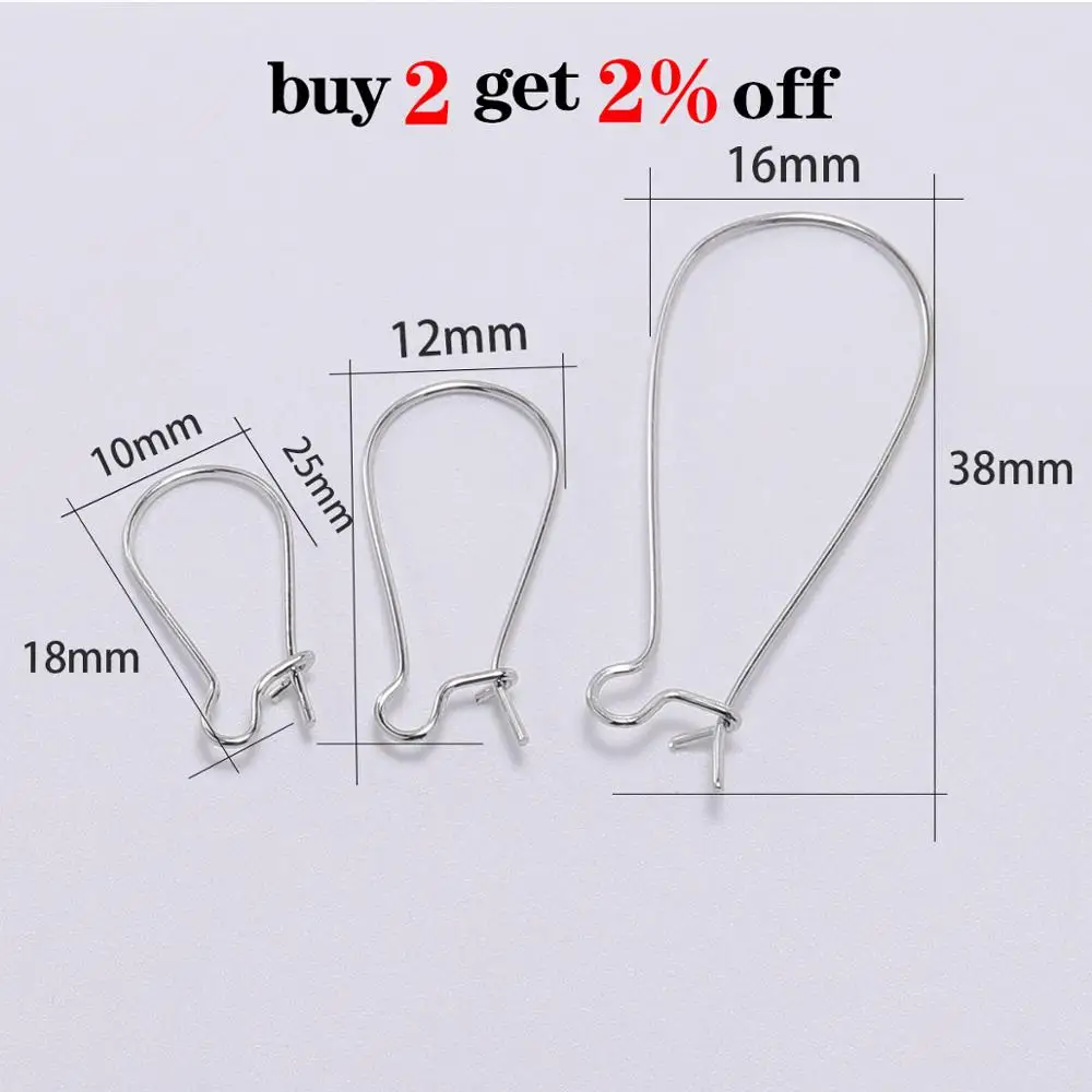 50pcs/lot  Gold Bronze French Lever Earring hooks Ear Wires Earrings Findings For Jewelry Making DIY Accessories Supplies