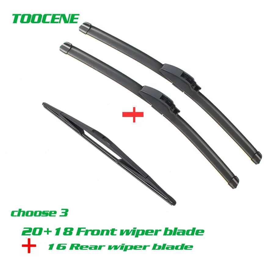 Front And Rear Wiper Blades For Opel Corsa C 2000-2006 Auto Windshield Wiper  Car Styling 20+18+16