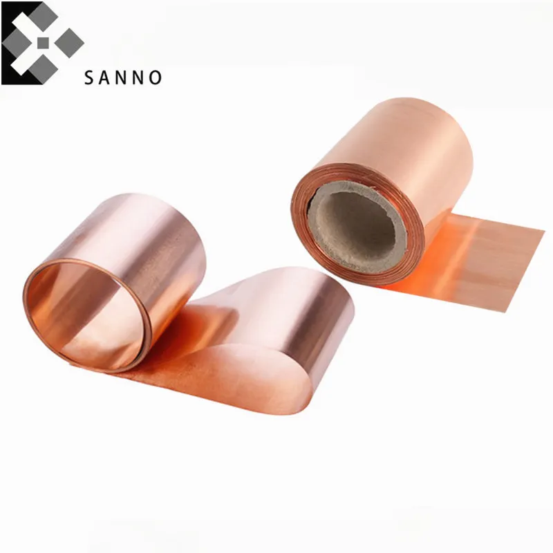 99.99% Purity 0.05mm 0.01mm 0.02mm 0.08mm 0.1mm 0.2mm Thickness Copper Sheet Foil Copper Plate Metal Copper Strip Foil