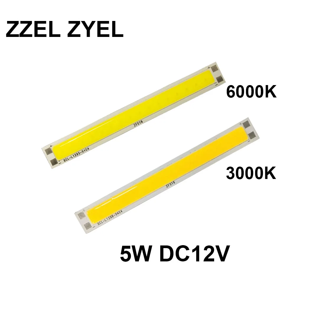 

ZZEL ZYEL COB LED CHIPS Strip Factory Sale Ultra Bright LED Bulb DC12V 5W1298-0404 Rectangle LED Lighting Source