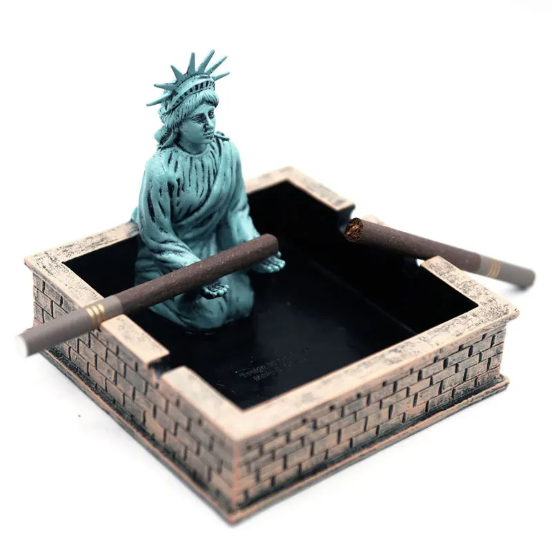 Statue Of Liberty brick wall  ashtray resin handicraft furnishing articles