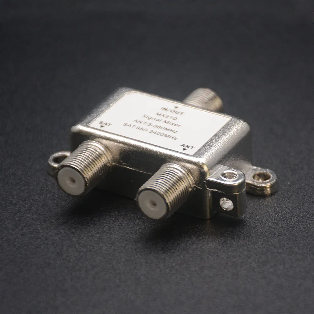 Mx21d alternador 2 a 1 com porta dupla, combinador de combinadores de sinal de tv via satélite, satélite e basculantes