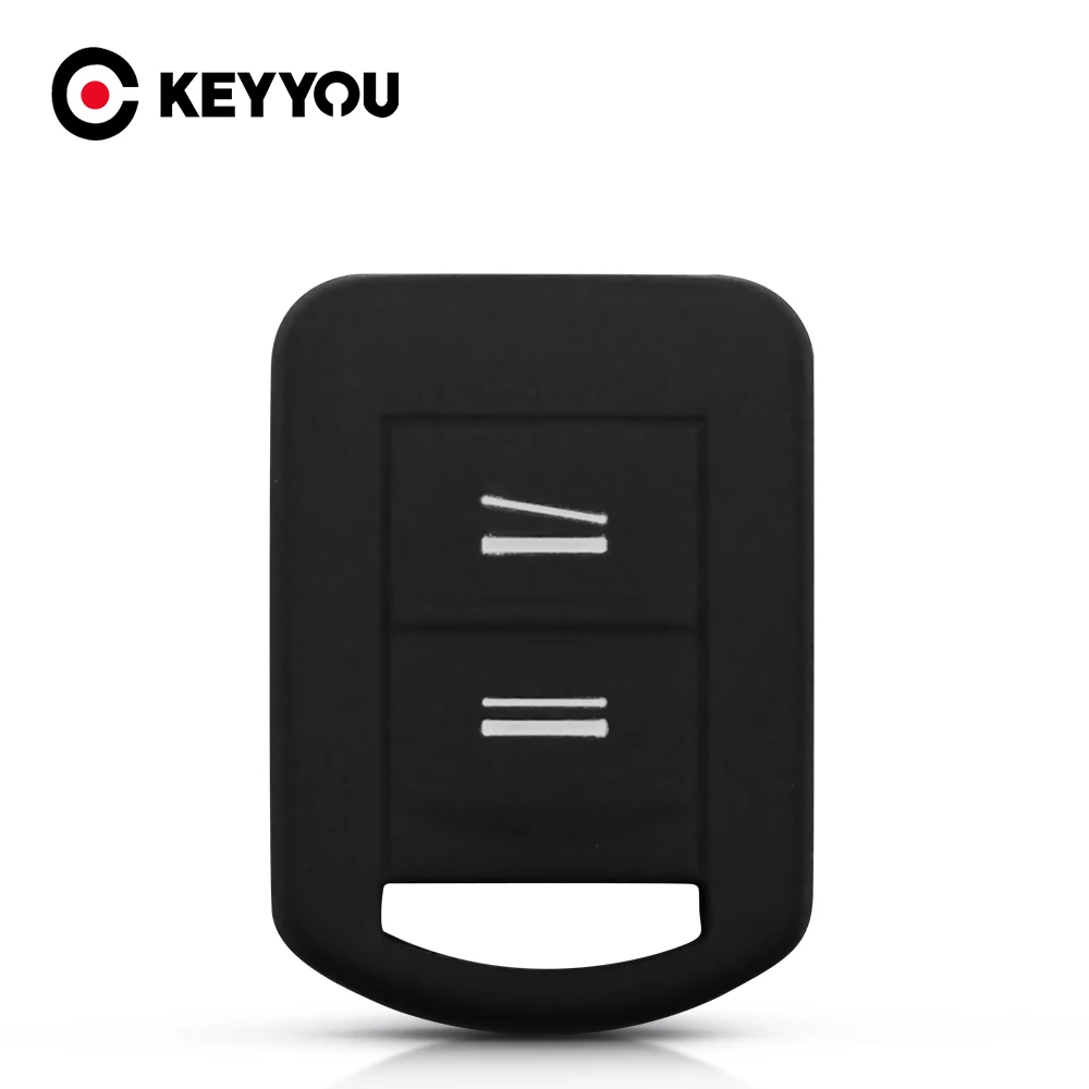 KEYYOU Silicone Car Key Cover Replacement Fob For Opel Vauxhall Corsa Meriva Combo 2 Buttons Romet Key Shell New Protected Case