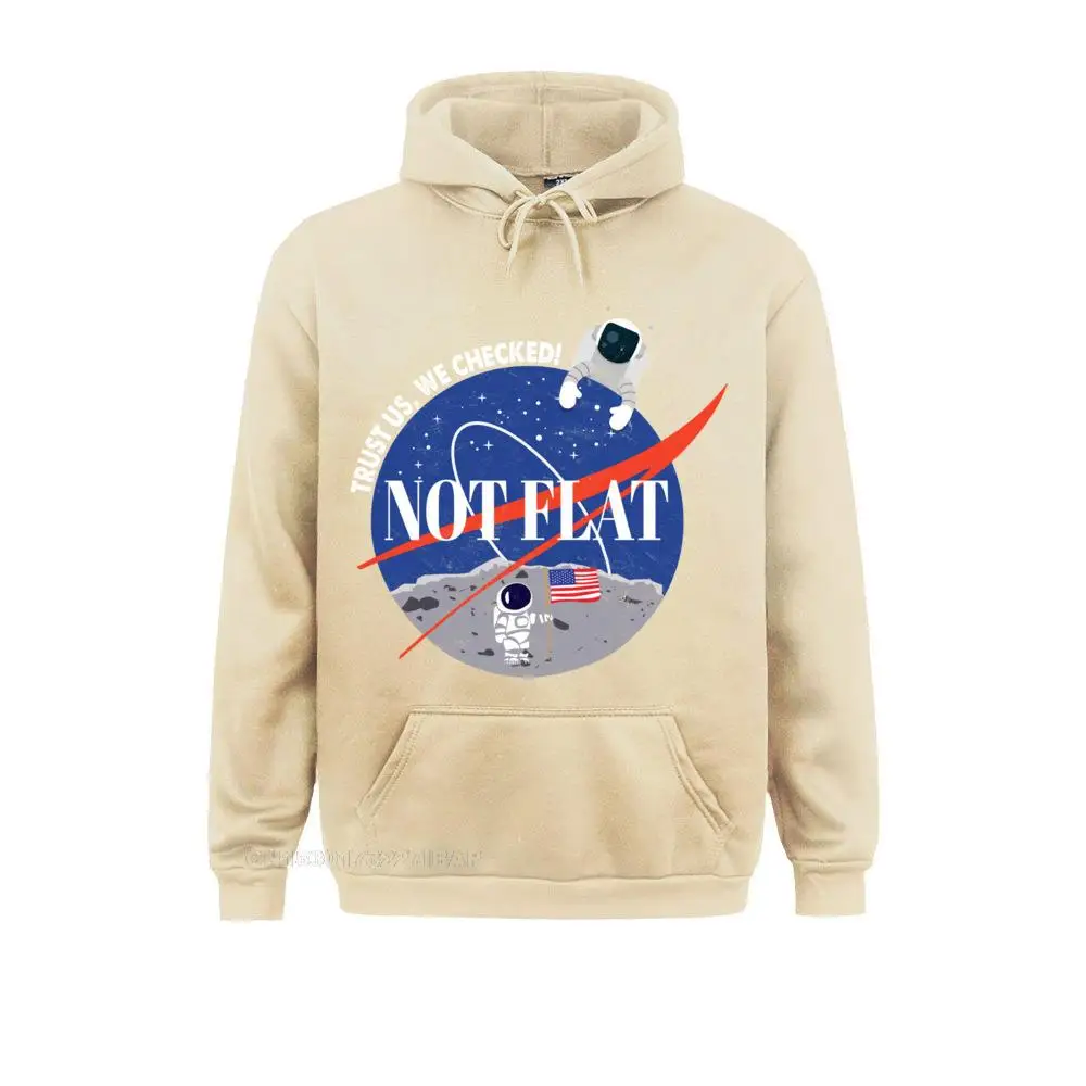 Not Flat We Checked Funny Vintage Hoodies Clothes Summer 2022 Discount Slim Fit Male Sweatshirts Youthful