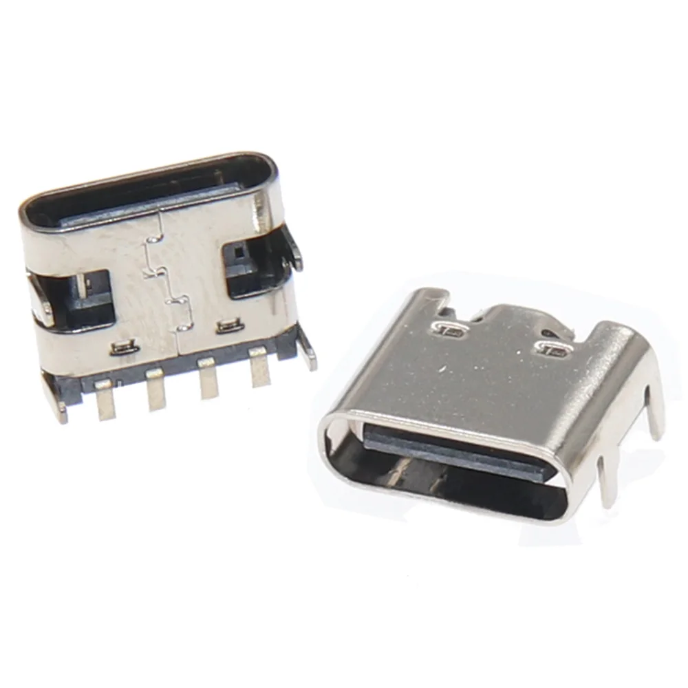 10-50PCS USB 3.1 Type C 4pin Female Connector Jack For DIY Electronic Small Appliances Power Charging Plug Port Type-C Socket