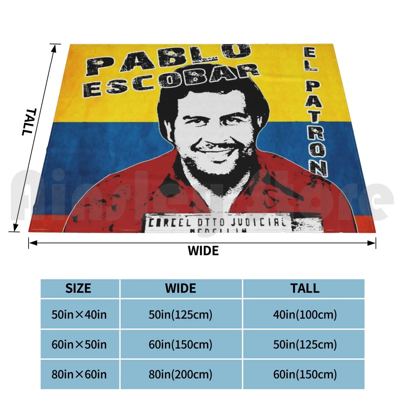 Pablo Escobar Blanket For Sofa Bed Travel Pablo Escobar Crime Drug Lord Narco Terrorist Cartel Legend Awesome