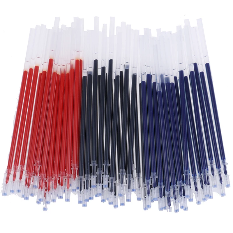 20 Pcs 0.38mm Pen Refill for Office Signature Gel Pen Blue/Black/Red Ink Rods School Writing Tools