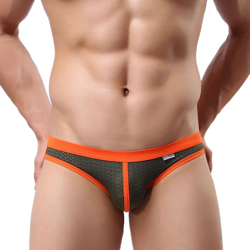 New Sexy  BRAVE PERSON Men\'s Super Bikinis Short Underwear Sexy mesh Briefs Size S,M,L XL