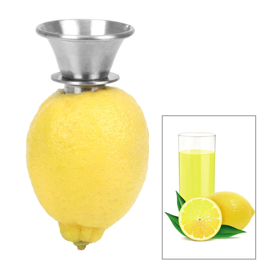 Hand Juicer Pourer Screw Stainless Steel For Lemon Orange Limes Citrus Manually Lemon Squeezer Juice Squeeze Fruit Tool