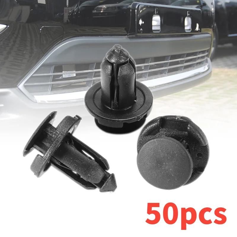 50 szt. Klipsy 9mm do zderzaka samochodowego, błotnika, osłony przeciwbłotnej, nitowane klipsy mocujące do Mitsubishi Endeavor Outlander