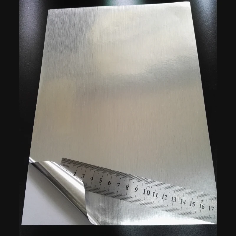 Imagem -02 - Atualizar Qualidade a4 em Branco Brilhante Brushed Silver Etiqueta Etiqueta Papel para Impressora Laser