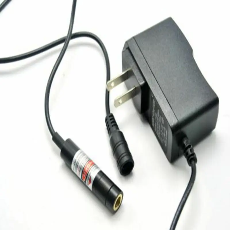 1255 Focusable 5Mw 635nm Oranje Rode Laser Dot Punt Module W 5V Power Adapter