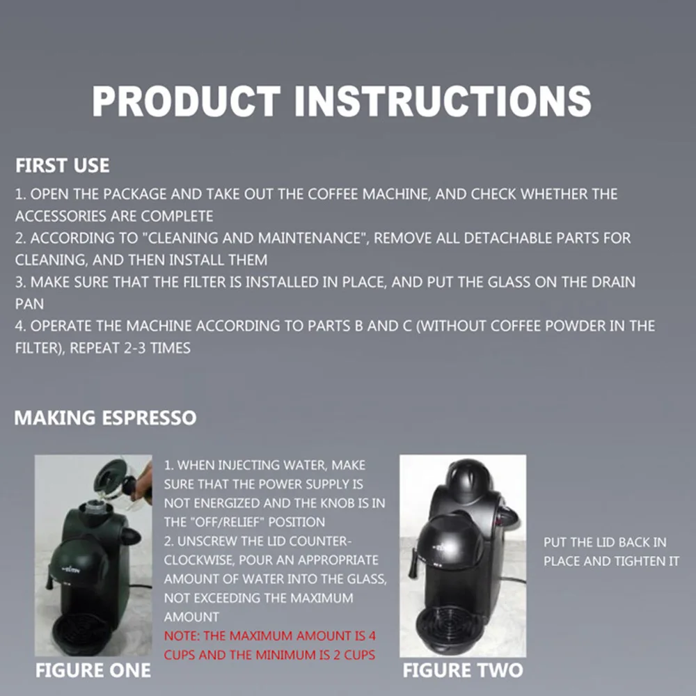 Macchina per caffè Espresso semiautomatica per uso domestico