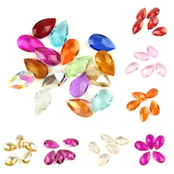 Colors 38mm 50mm 63mm 10pcs Crystal Teardrop Chandelier Pendants Glass Diy Lamp Parts for Wedding /Home Lighting Decoration