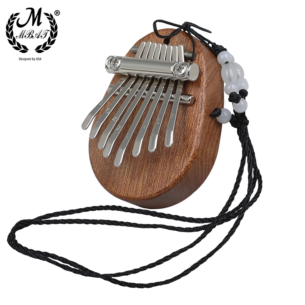 

M MBAT 8 Key Mini Kalimba Finger Thumb Piano Exquisite Marimba Musical Good Accessory Pendant Gift Keyboard Instruments Keyboard