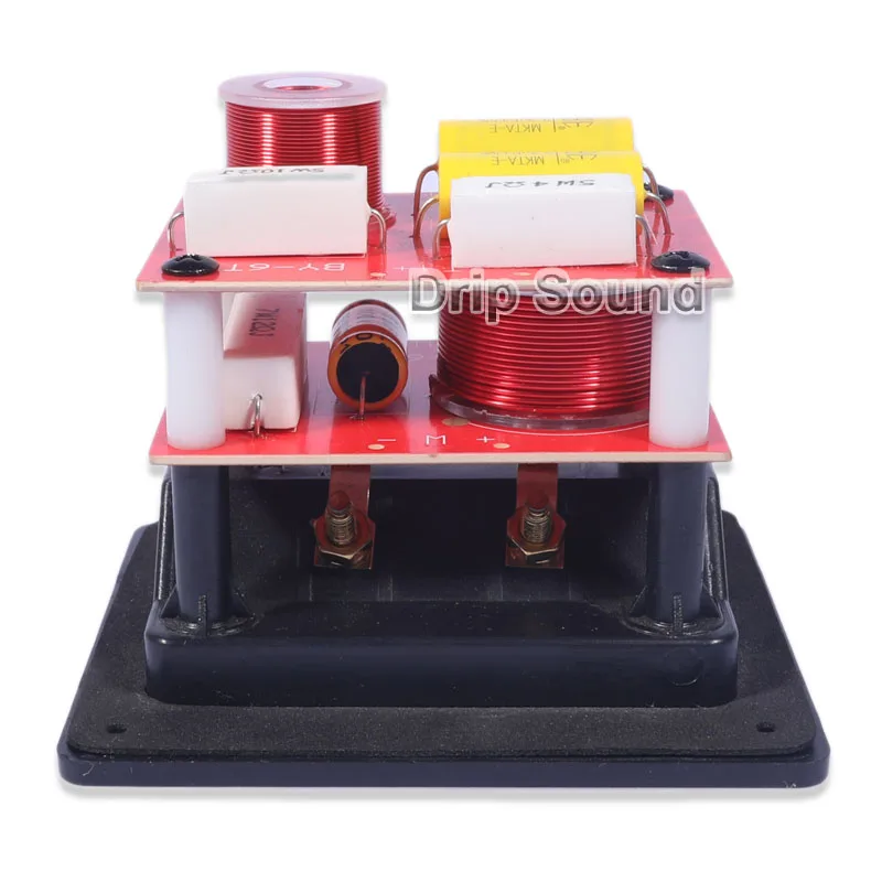 1 stks HiFi 120 W 2 Manier 2 Unit Hoog-Laag Audio Luidspreker Frequentieverdeler Stereo Crossover Filters met aansluitdoos