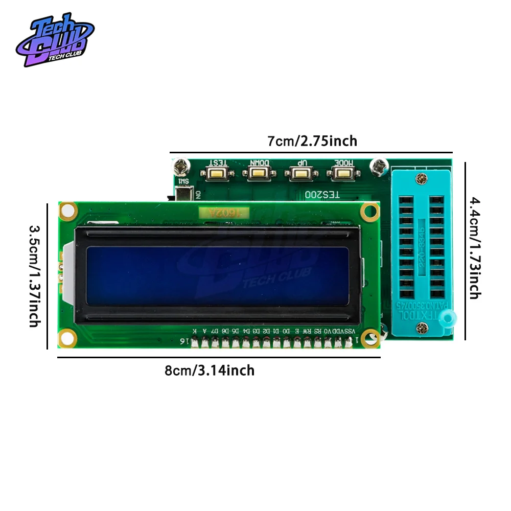 TES 200 Digital Integrated 74 Series 40 Series Circuit Tester Ic Tester IC Logic Gate Test Integrated Circuit Checker Tool Parts