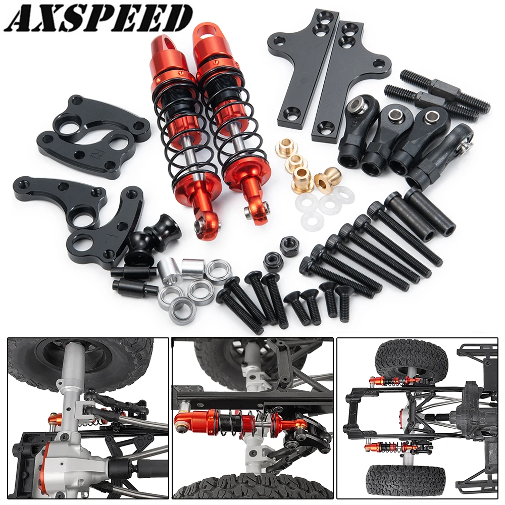 

AXSPEED RC Car Cantilever Kit Suspension Shock Absorber for 1/10 Axial SCX10 90047 Wrangler & SCX10 II 90046 Cherokee Parts