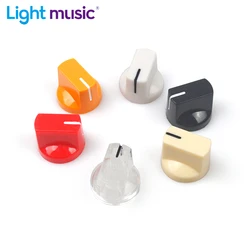 6Pcs Multi Color Flet Head Guitar Pedal Knob Electric Guitar Pot Potentiometer Knobs Guitar Accessories