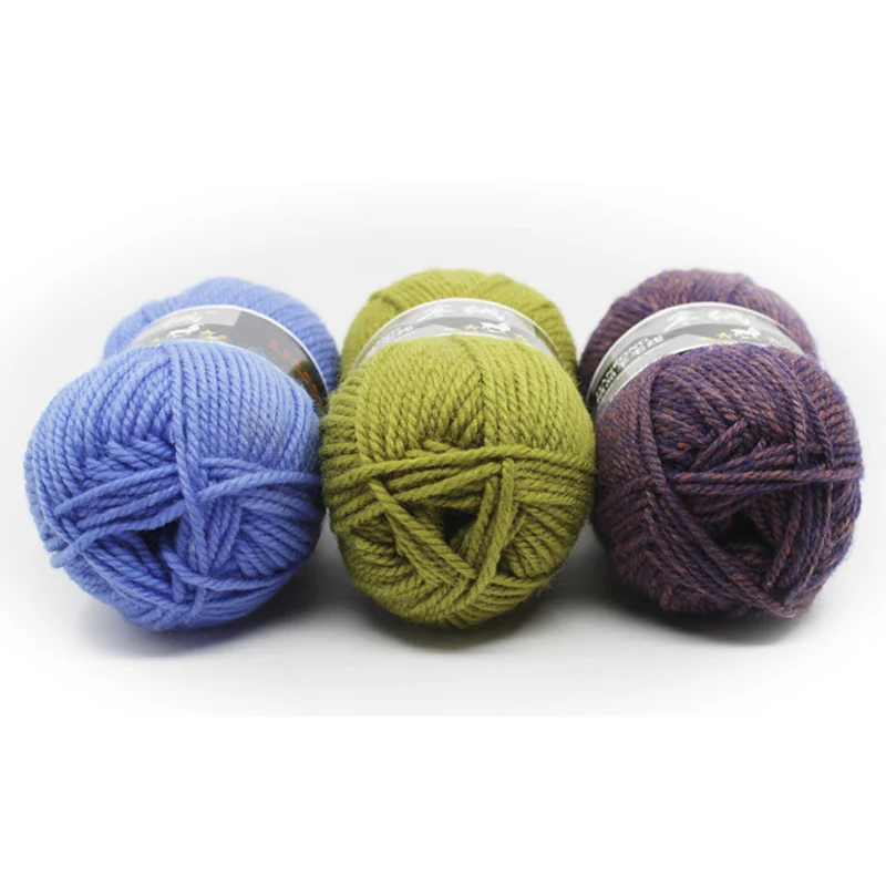 Wholesale 100g/ball DIY Soft Thick Wool Yarn Woolen Crochet Yarn Hand Knitting Cashmere Yarn Knitting Wool Sweater Thread JK487