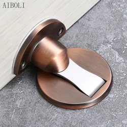 Magnetic Door Stops Door bump Stopper Hidden Holders Catch Floor Nail-free Doorstop Furniture Hardware Blocks Door To The Ground