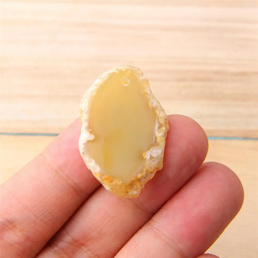 Yellow Natural agates slice pendant druzy jewelry making finding stone slice finding gifts handmade 20-21*34-45MM women diy gift