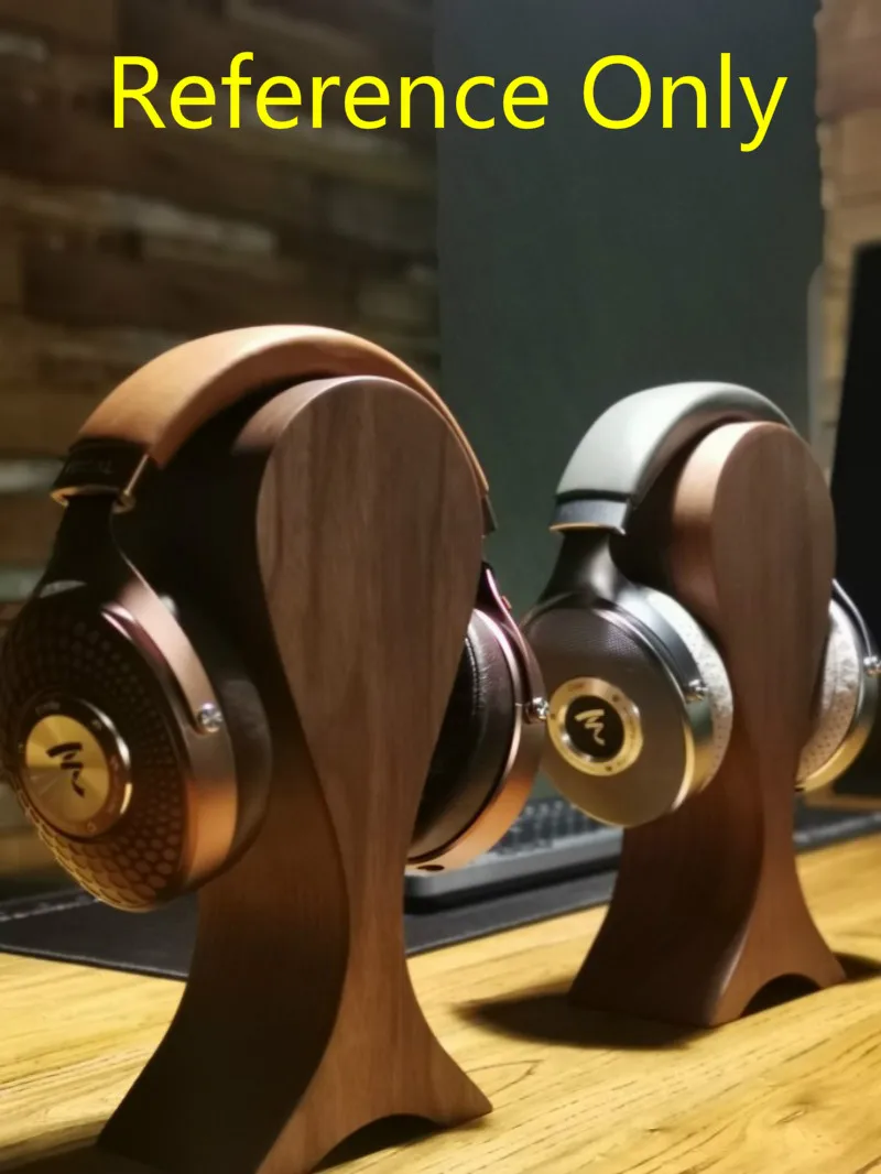 ヘッドフォン,コンピューター,デスクトップ,ディスプレイ用の木製ウォールナット,ハイエンド,1ユニット用のヘッドフォンホルダー