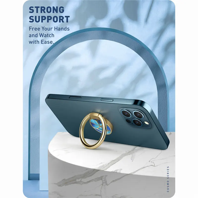 Picture 5: Cell Phone Finger Ring Holder I-BLASON Universal Kick Stand with 360 Degree Rotation 180 Degree Flip Magnetic Car Mountable