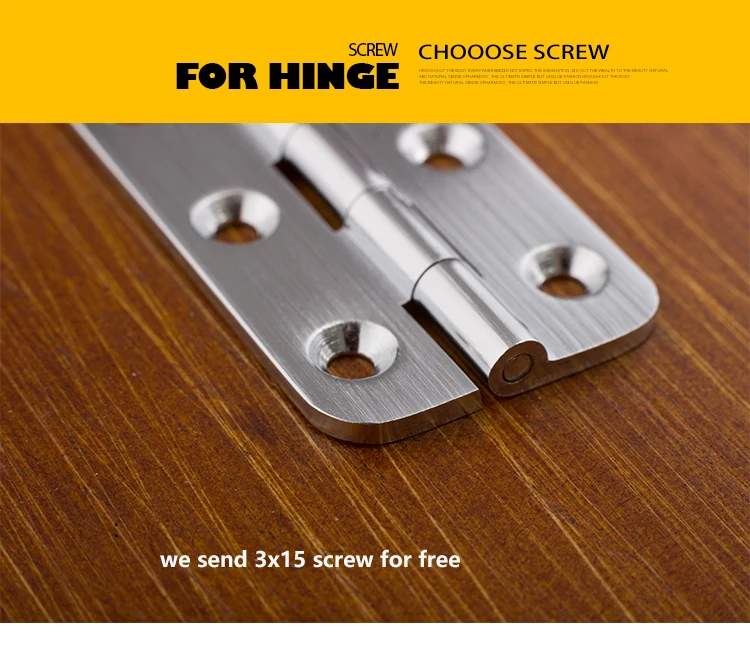 Gebürstetes Nickel und Messingfarbenes Massives Messingscharnier 2' Hohes Scharnier 270 Grad Öffnungswinkel Kleines Möbelscharnier mit Schrauben – Detail 10