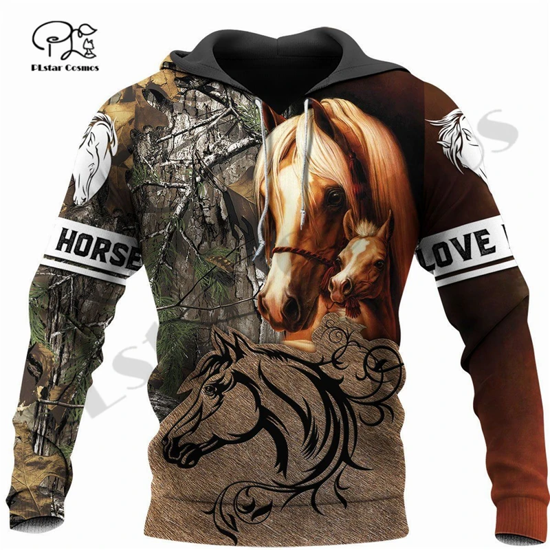 PLstar Cosmos 3DPrinted Newest Horse Riding Art Unique Unisex Men/Women Hrajuku Streetwear Casual Hoodies/Zip/Sweatshirt W-10