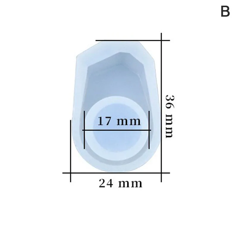 1 Piece  DIY Silicon Round Ring Mold Mould Jewelry Making Tools Epoxy Resin Molds For Jewelry